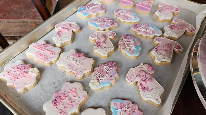 flower baby cookies