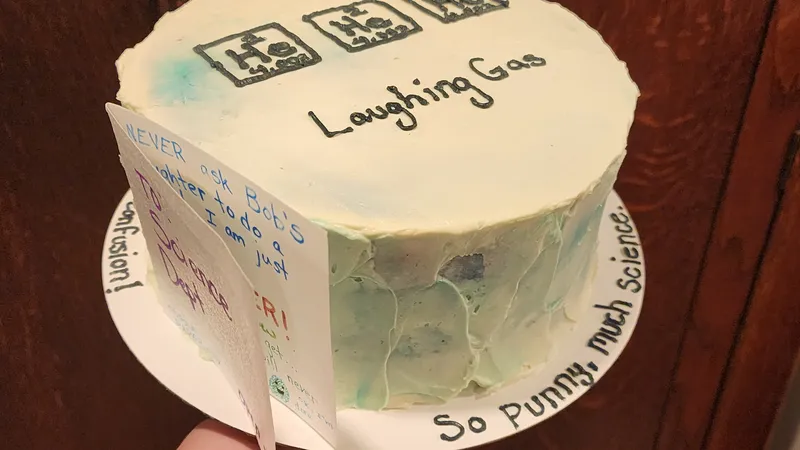 science pun cake