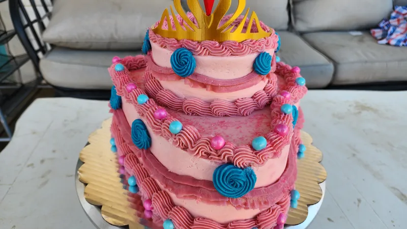 princess heart cake 1